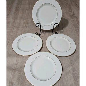 LENOX COURTYARD GOLD Salad Plate 8" made in USA Set Of 4 Euc